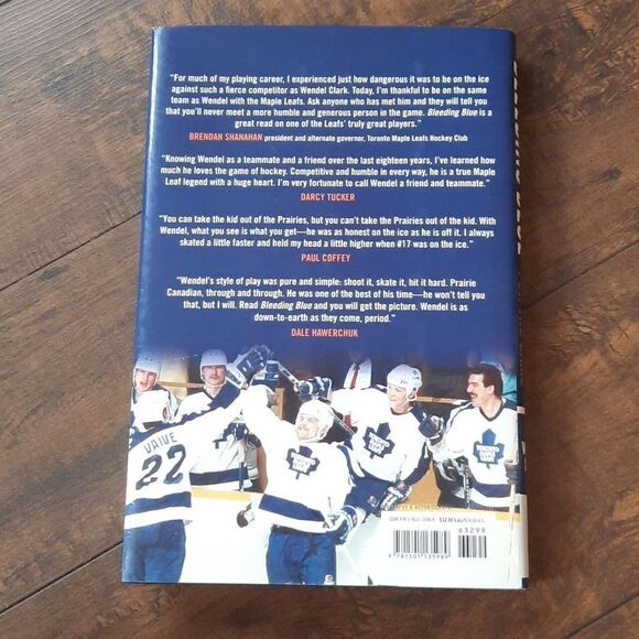Bleeding Blue Giving My All For The Game Wendel Clark Hardcover Book - Picture 5 of 5